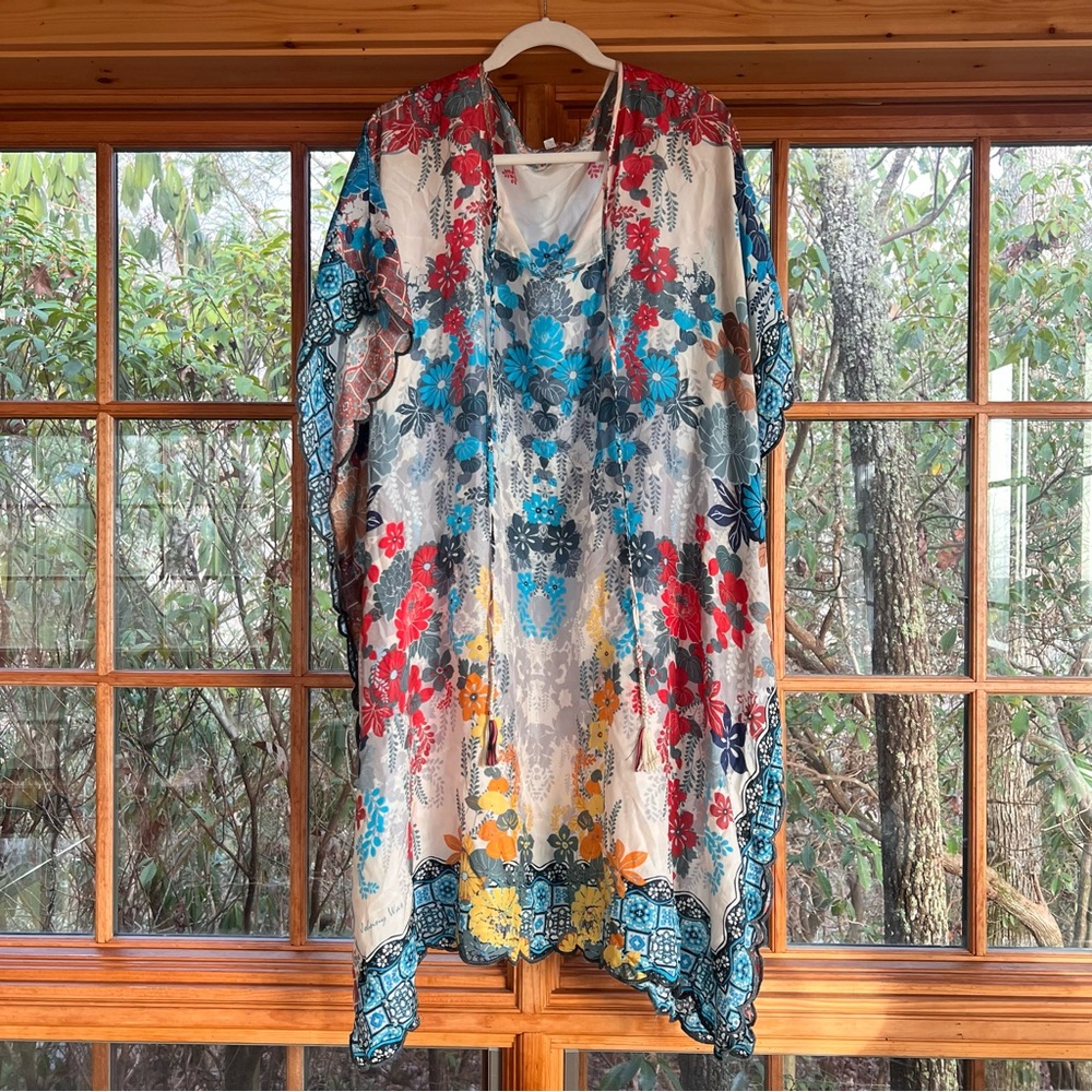 JOHNNY WAS SILK KAFTAN